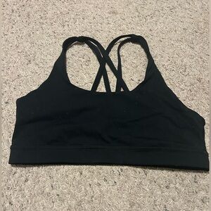 black sports bra